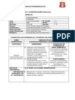 Sesion de Aprendizaje en Octubre - 2 Tres Hora