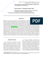 Abikoye - Social Network Characteristics, Perceived Drinking Norms and Hazardous Alcohol Use