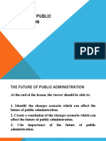 The Future of Public Administration