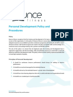 BSBHRM411 Case Study - Bounce Fitness Personal Development-Policy and Procedures V2021.1