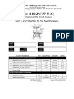 HSP 3M1 (Unit Guide) - Introduction To Social Sciences