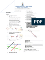 Examen de Geometria Grado Octavo Primer Periodo