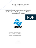 Fundamentos Da Modelagem Da Placa de Kirchhoff para Aplicações Com o Método Dos Elementos Finitos - TCC Valquíria Rezende