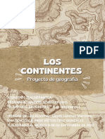 Propuesta de Proyecto de Geografía Vintage Marrón