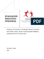 Evaluacion Educativa Funcional ADEFAV