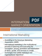 International Market Orientation