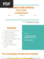 Présentation Unité 6.PDF 1r Guerre Mondiale