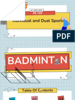 Pe 103 Badminton