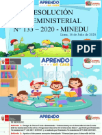 Resolucion Viceministerial #133 - 2020 - Minedu