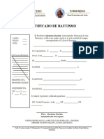 Formatos de Certificados