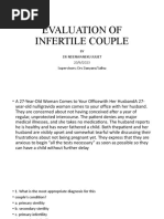 Evaluation of Infertile Couple