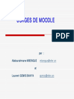 Fonctionnalités Moodle