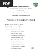 Informe Tratamientos Térmicos (Heat Treatment)