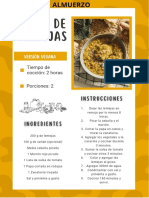 Tarjeta para Recetas Moderna Naranja