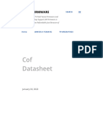 Cof Datasheet