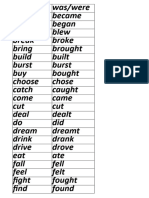 Irregular Verbs-Song List-Teen 2