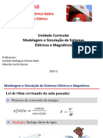 Unidade Curricular Modelagem e Simulação de Sistemas Elétricos e Magnéticos