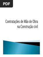 Contratações de Mão de Obra