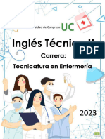 Cuadernillo Inglés Técnico Enfermeria 2do Año - 2023