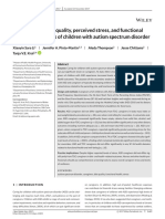 Weight Status, Diet Quality, Perceived Stress and Functional Health of Caregivers of Children With Autism