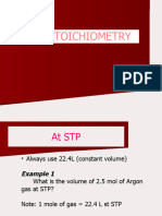 Gas Stoichiometry