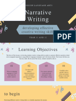 Narrative Creative Writing Skills English Presentation in Charcoal Colourful Fun Style