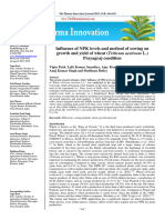 Influence of NPK Levels and Method of Sowing On Growth and Yield of Wheat (Triticum Aestivum L.) Prayagraj Condition