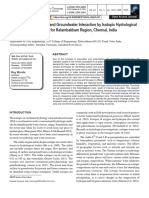 Identification of Surface and Groundwater Interact