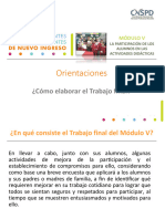 Orientaciones Trabajo Final ModuloV