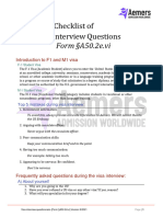 Visa Interview Questions