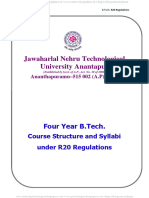 Jntua B.tech r20 Artificial Intelligence & Machine Learning Syllabus