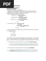 Linear Motion