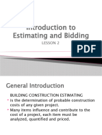 INTRODUCTION TO ESTIMATING-Lesson2