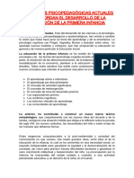 Corrientes Psicopedagógicas Actuales Que Abordan El Desarrollo de La Educación de La Primera Infancia