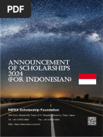 Announcement of Scholarships 2024 For Indonesian