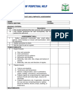 Breast and Lymphatic Assessment