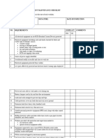 General Electrical Maintenance Checklist