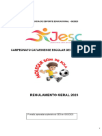 2023 Regulamento Geral Jesc 12 14 15 17 e Moleque e Resolucao 001 2023