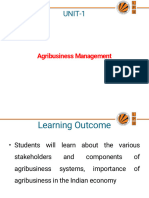 UNIT-1 (Introduction To Agribusiness Management)