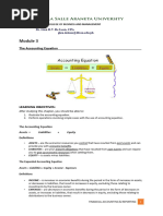 FAR MODULE 3 The Accounting Equation