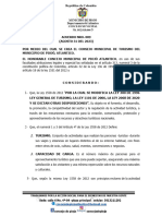 Acuerdo 009 de 31 de Agosto de 2023 - Sancionado