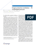 Lung and Diaphragm Protective Ventilation Guided by The Esophageal