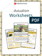 Mutualism Worksheets Sample