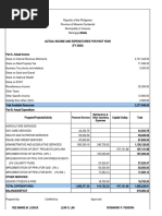 Actual Income & Expenditures 2020