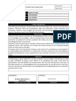 Form - Case Analysis Essay Volunteerism