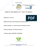 Rapport de Stage Obligatoire de 1ère Année CI