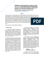 Cellulose Fermentation and Distillation of Leaf Waste