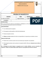 Pruebas de Diagnóstico de 4to Grado