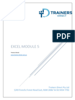 Excel Module 5 VILT