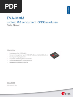 EVA M8M FW3 - DataSheet - (UBX 16007405)